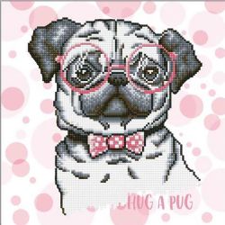 DIAMOND DOTZ - HUG A PUG - DIAMOND PAINTING - PEINTURE À DIAMOND